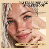 QIBEST Double-end Freckles Stamp Pen Makeup 2-IN-1 Freckle Seal Waterproof Face Concealer Contour Natural Brown Freckle Cosmetic