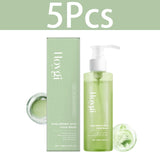 HOYGI Hyaluronic Acid Cleanser Oil Control Blackhead Remover Facial Skin Pore Cleansing Gel Brightening Exfoliating Face Wash