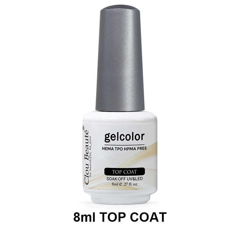 Clou Beaute Gel Color Hema TPO Free 15ml Gel Nail Varnish Soak Off UV Gel Polish Nail Art Manicure Lacquer Nail Art Jelly Gel