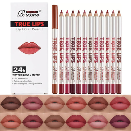 36Color Matte Lip Liner Pencil Set, Long Lasting Waterproof Smooth Lip Liners, Velvet Lip Pencils for Lips Makeup, Nude Red Brown Lip Liner Kit for Women Daily Party Cosmetics