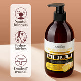 500ml Ginger Anti-Hair Loss Shampoo Long-lasting Fragrances Shampoo Deeply Moisturizing Smooth Set With Comb Gift