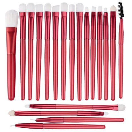 20PCS Eye Shadow Makeup Brush Set Concealer Brush Eye Cosmetic Soft Bristles Eyebrow Eyeliner Brush Portable Beauty Makeup Tools