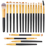 20PCS Eye Shadow Makeup Brush Set Concealer Brush Eye Cosmetic Soft Bristles Eyebrow Eyeliner Brush Portable Beauty Makeup Tools