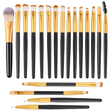 20PCS Eye Shadow Makeup Brush Set Concealer Brush Eye Cosmetic Soft Bristles Eyebrow Eyeliner Brush Portable Beauty Makeup Tools