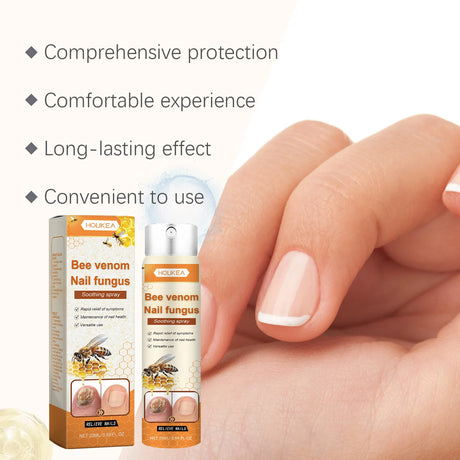 Bee Venom Nail Fungus Repair Spray Gray Nail Treatment Onychomycosis Paronychia Removal Relieve Foot Odor Hand Foot Nail Care