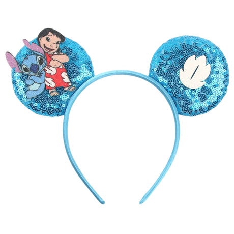 Newest Festival Party Cosplay Mouse Ears Headband 3.3" Ears Glitter Hairband Without Bow For Boys DIY Cartoon Hair Accessories