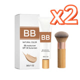 Tinted BB Cream Sunscreen SPF 30++ Full Coverage Invisible Pores Acne Brightening Nude Makeup Waterproof Facial Foundation Kit