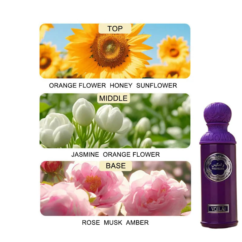 New Unisex Arabic Perfume High Quality Woody Fragrance Perfume Spray Lasting Fragrance To Attract The Opposite Sex Light Perfume