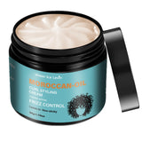 Non Sticky Leave In Curl Lotion Moroccan Oil Formula Shine Boost Maintain Bounce Nourish Dry Hair Tips Daily Curly Hair Care 50g