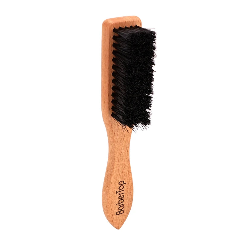 Barbertop Men Beard Brush Wooded Handle Soft Hair Cleaning Brush Broken Hair Remove Comb Hairdressing Neck Duster Barber Tools