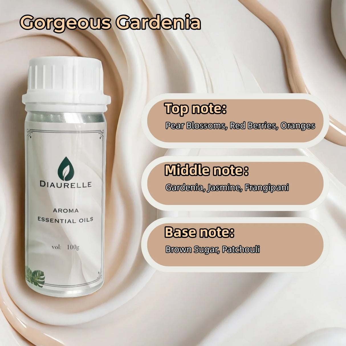 DIAURELLE 100mL Aroma Diffuser Essential Oils 8-Times Concentrated Essence Perfume Flavoring Home Fragrance Air Freshener
