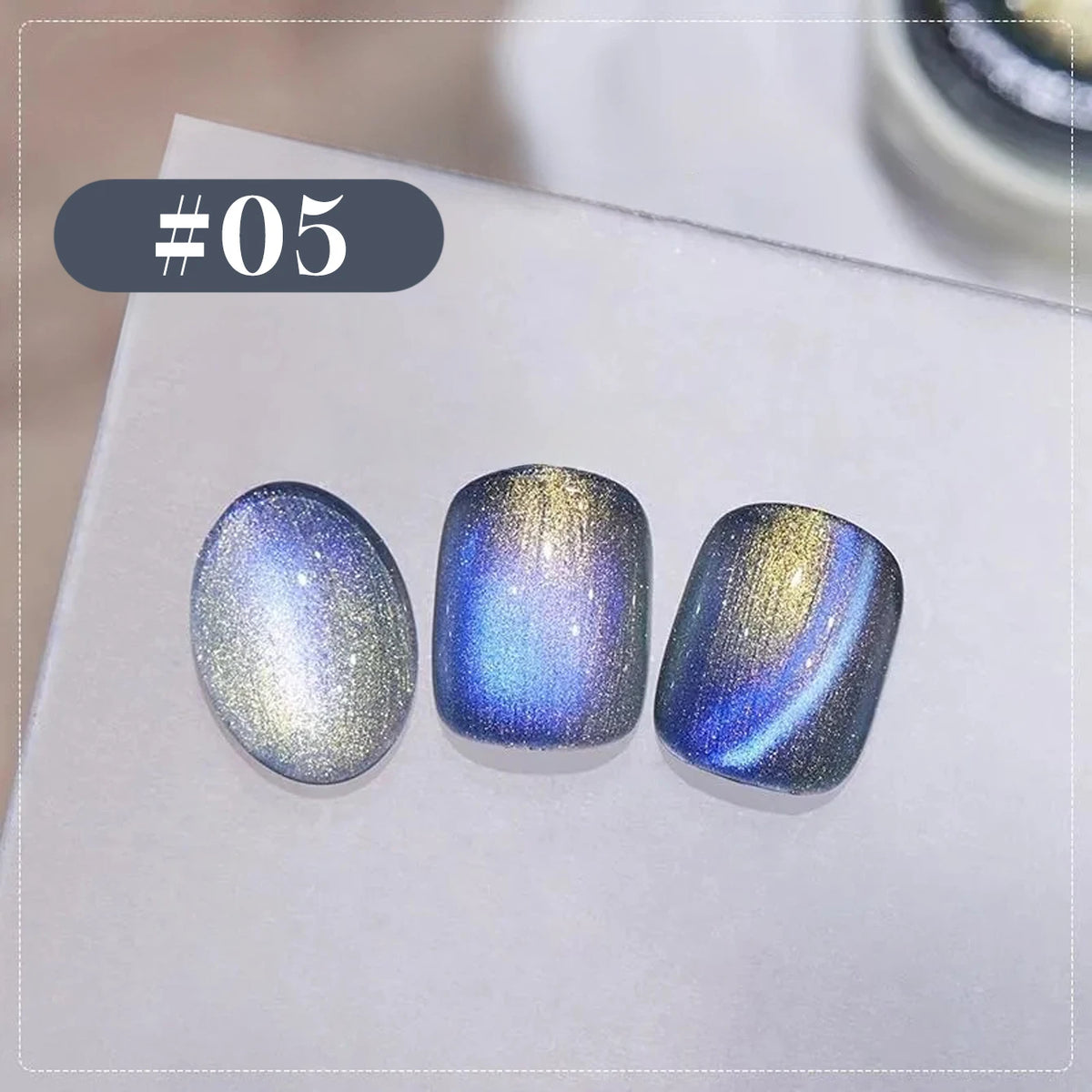 1-6PCS 12ML Human Fantasy Cat Eye Gel Nail Polish Ice Clear High-end Glass Bead Semi-permanent Gel Nail Polish Nail Art Supplies