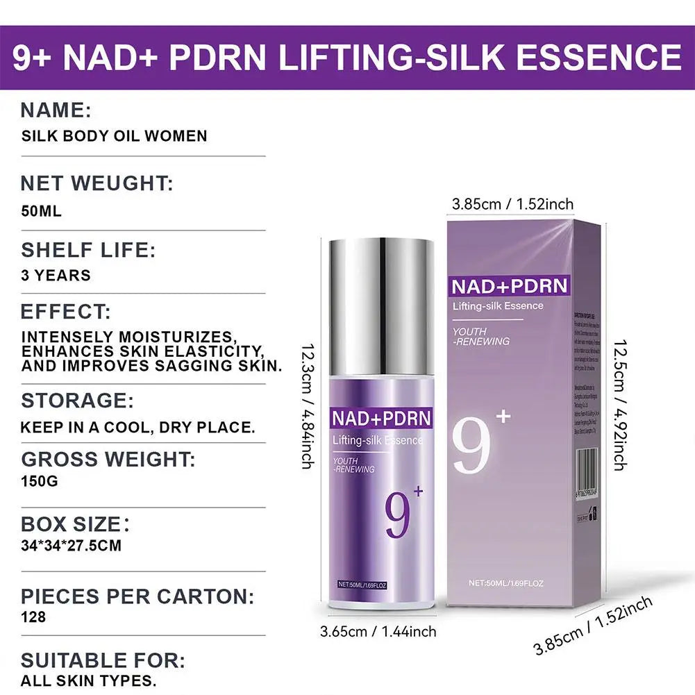 50ml NAD+ Lifting-sil Essence Powerful Peptide Complex Reduces Signs Of Aging Restores Skin Fullness Elasticity Deep Hydration