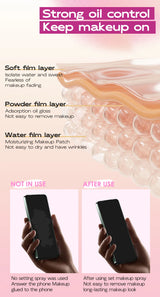MAYCHEER Setting Spray Soft-focus Mist Matte Waterlight Oil Control Non-Smudging Non-Tight Waterproof 24H Long-lasting Cosmetics