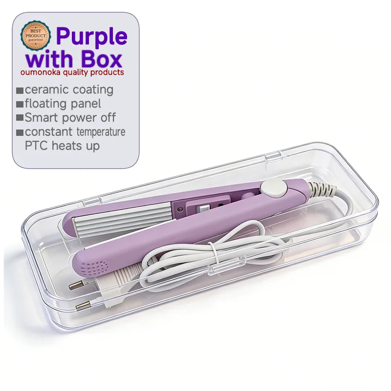 3-in-1 Curling Iron Hair Styler Clips Flat Crimper Professional Styler Styling Tools Waver Brush Waver Straightener Hair Curler