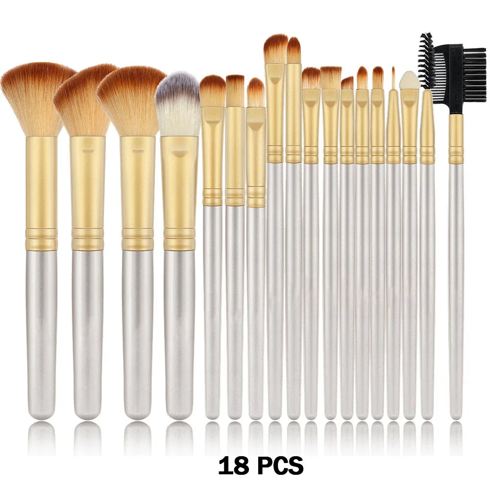 10-32PCS Makeup Brush Set Soft Fluffy Powder Foundation Contour Blush Concealer Eye Shadow Blending Makeup Kit Women Beauty Tool
