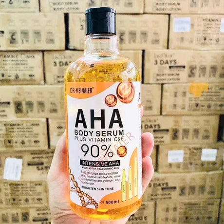 500ML Vitamin C AHA HYALURONIC& NICOTINAMIDE Face Serum Moisturizing Lightening Body Cream