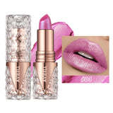 6 Colors 3 in 1 Pearlescent Sparkling Lipstick Matte Glitter Waterproof Long Lasting Pearl Shine Lip Gloss Shimmer Sexy Makeup
