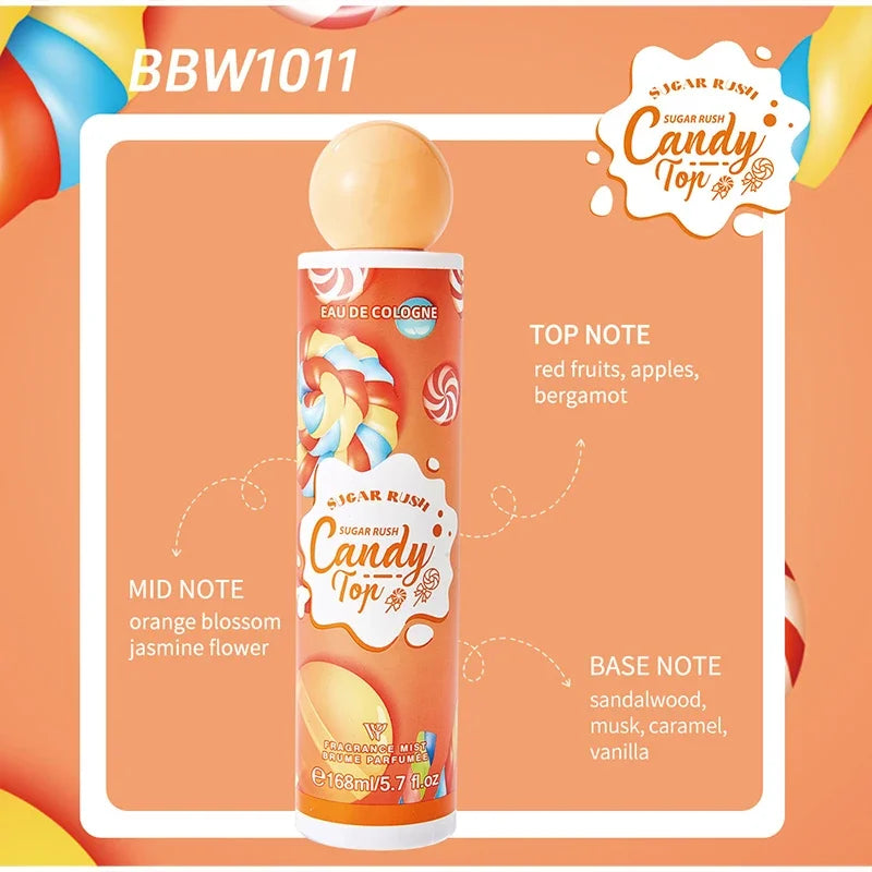 Sugar Gourmand Perfume Body Spray Fresh Sweet Chocolate Cream Candy Cherry Scent Long-lasting Fragrance Body Spray