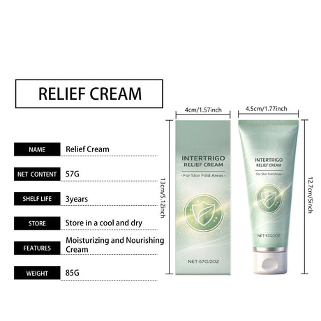 57g Intertrigo Relief Cream Soothing Skn Redness Lasting Moisturising Prevent Drying Non-Greasy Brighten Hydrating Body Lotion