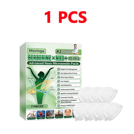 Berberine NAD+ 10-IN-1 Advanced Nano Microneedle Patch Activate Local Loop Daily Body Care Patch with Microdarts Technology