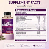 Daily Hair Supplement for Women Contain Biotin Collagen & Zinc Capsules Hair Skin and Nail Nutrition Support 60-Day Supply