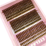 AMSDCN  40P-120Pnaturally 240 clusters  Spikes Brown eyelash clustersfaux cils eyelash extensions Wispy Lashes