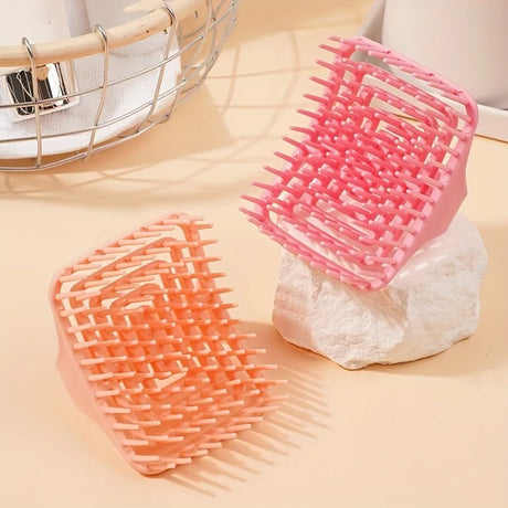 WANMEI Scalp Massage Shampoo Brush - Deep Cleansing & Exfoliation, TPEE Hollow Design, Easy Hair Care