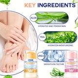 JUINHOU 40g2pcs 60% Urea Portable Foot Cream Stick Salicylic Acid Exfoliating Moisturizer Cracked Heel Repair Dry Skin Foot Care