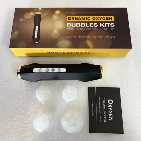New Design - Portable CO2 Oxygen Bubble Pen Rechargeable Exfoliate Device Handheld Facial Clean Machine SPA Beauty Capsules
