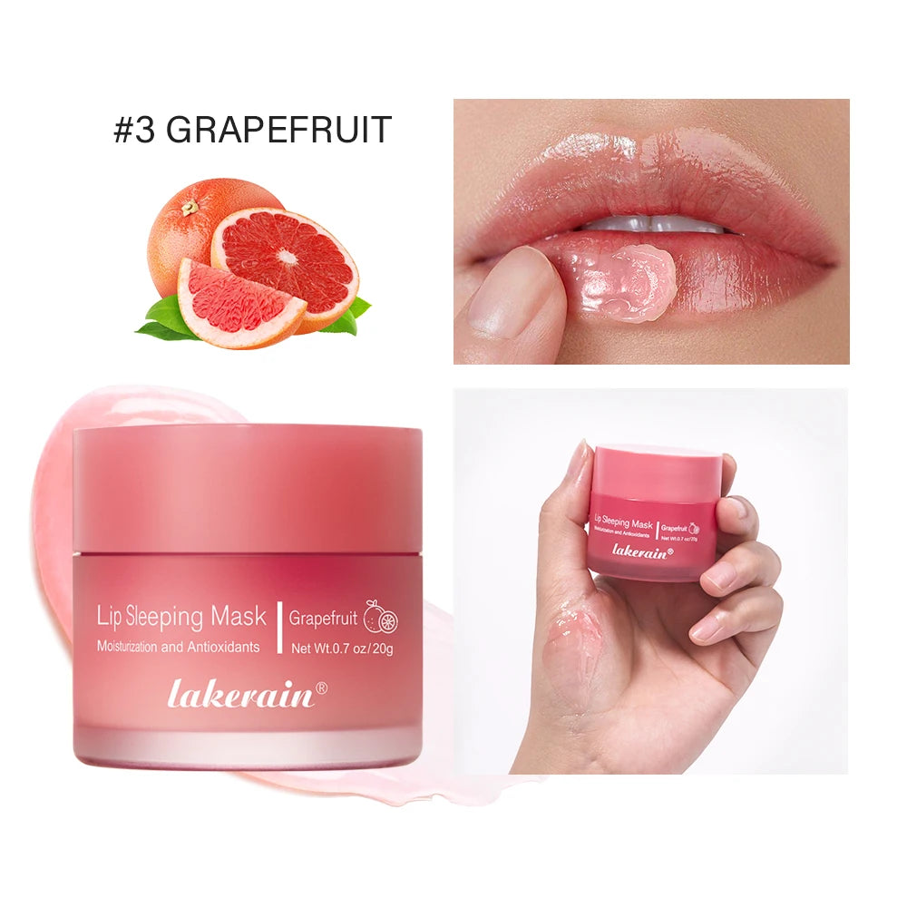 Hydrating Glowing Lip Balm Overnight Lip Mask Moisturizing Repair Cracked Lips Soften Fine Lines Mild Exfoliating Clear Dead Ski