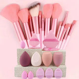 24 pcs Makeup Brush Sets Professional Cosmetics Brushes Eyebrow Powder Foundation Shadows Pinceaux Make Up Tools