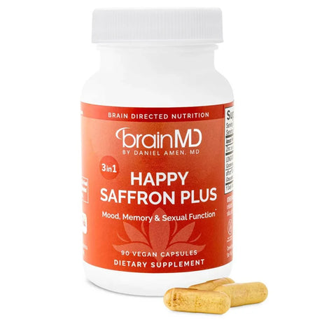 Saffron Supplements With Saffron Flower Extract, Curcumin & Zinc for Mood, Memory & Eye Health, Joint Supplements for Men Women