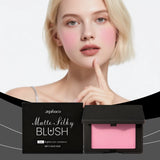 Multicolor matte silky blush, adheres well, long-lasting, easy to blend, gives a youthful, lightweight feel, perfect for everyda