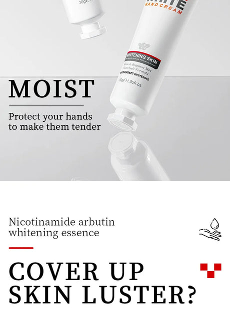 1/2pcs SADOER Niacinamide Arbutin Hand Cream Moisturizing Non Greasy Nourishing Anti Dry Crack Hydrating Hands Skin Care