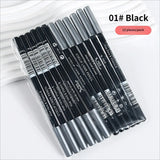 1/12Pc Waterproof Black Brown Eyeliner Pencils-Smudge-Proof Long-Lasting Beginner-Friendly Smooth High Pigmented Punk Eye Makeup
