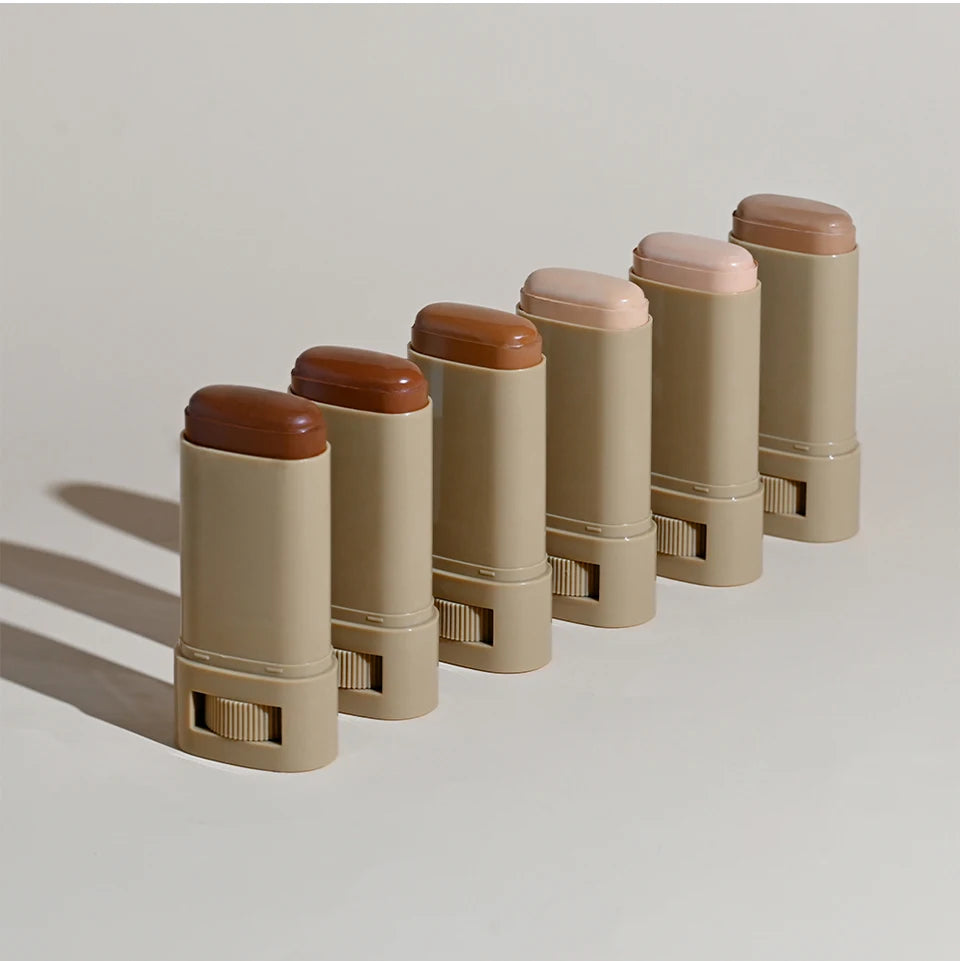 Skin Tint Foundation Stick Eraser Concealer Foundation Stick Serum Boosted Smooth Plumper Hight Coverage Travel Bronze Foundatio