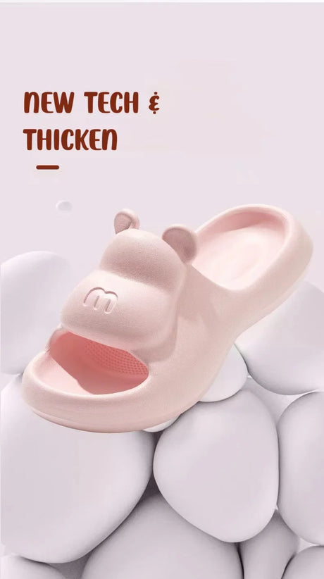2025 Fashion Women Slippers Summer Flat Sandals Lightweight EVA Home Bathroom Slippers Massage Couples Indoor Slides Shower Shoe