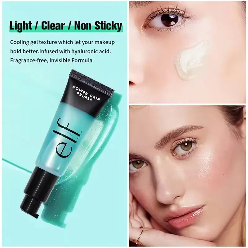 Elf Makeup Power Grip Dewy Setting Spray Brightening Primer Concealer Foundation Liquid Hydration Makeup Base Beauty Cosmetics