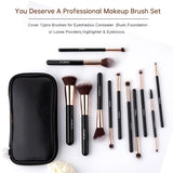12pcs Makeup Brushes Set Professional High Quality Synthetic Hair Foundation Powder Contour Eyeshadow Make Up Brush