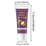 Shea Butter Body Cream, 24-Hour Moisturizing, Makes Skin Softer and More Elastic, Tightens Skin, Nourishing Body Massage, Suitable for Dry, Cracked, Light Beige Skin