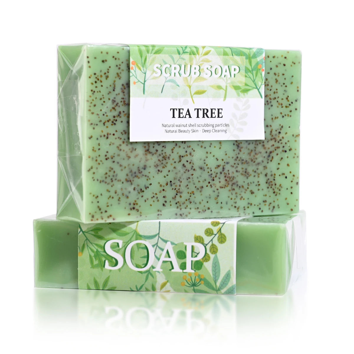 Tea Tree Soap for Face and Body, 100g of Tea Tree Soap Suitable for Daily Use, Suitable for Oily and Dry Skin