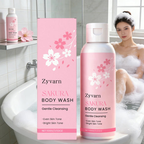 Sakura Body Wash Body Odor Control Deep Cleansing Skin Long Lasting Fragrance Moisturizing Smooth Even Skin Tone Bath Product