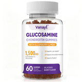 Vanayt Glucosamine Chondroitin Gummies with MSM & Elderberry 1500mg Daily Joint Wellness Support Supplement 60 Chewable Gummies