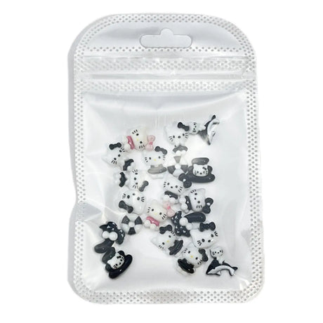 20Pcs Lovely Hello Kitty Cartoon Nail Accessories for Summer Fun Nail Charms Designed for Beautiful Girls