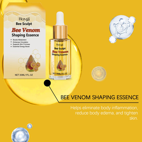Bee Venom Shaping Oil Firming Lifting Body Skin Anti Cellulite Fat Burning Weight Loss Improve Sagging Thin Leg Massage Oil