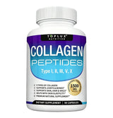 Premium Collagen Peptides Supplement 1500mg Collagen Peptides Complex for Hair, Nails, Skin, Bone & Joint Health - 90 Capsules