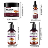BATANA Oil Hair Care Kit - Strengthening Shampoo, Moisturizing Mask & Keratin Conditioner for All Hair Types Frizz Control