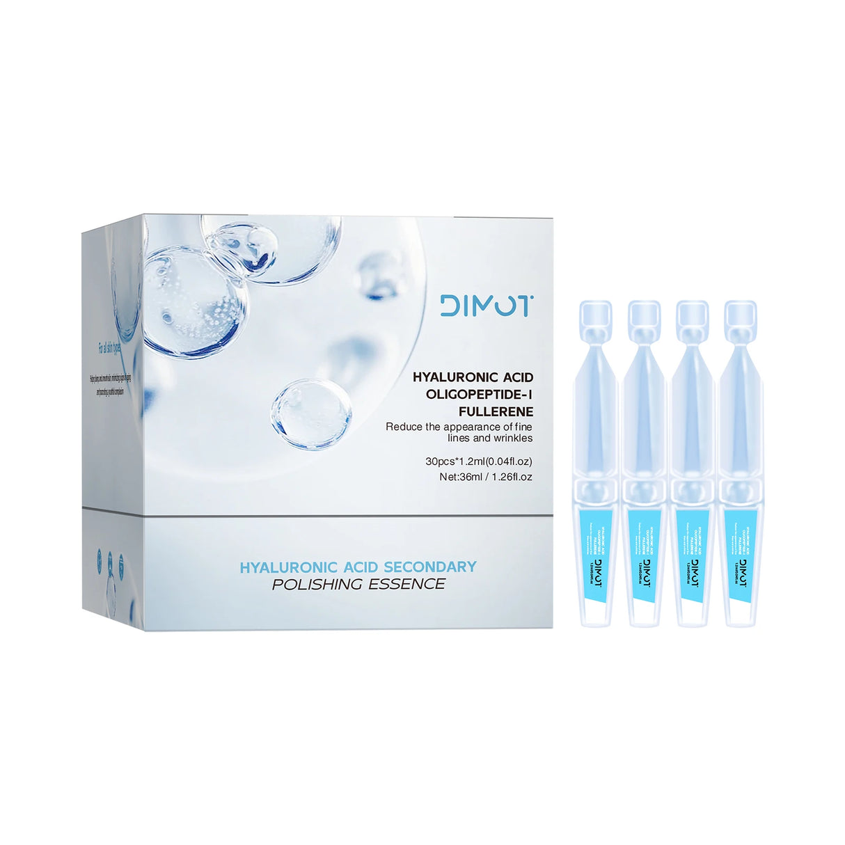 10pcs/Box PDRN Serum Moisturizing Repairs Brightens Reduces Sagging Skin Care Essence Benefits Anti Aging Facial Treatment