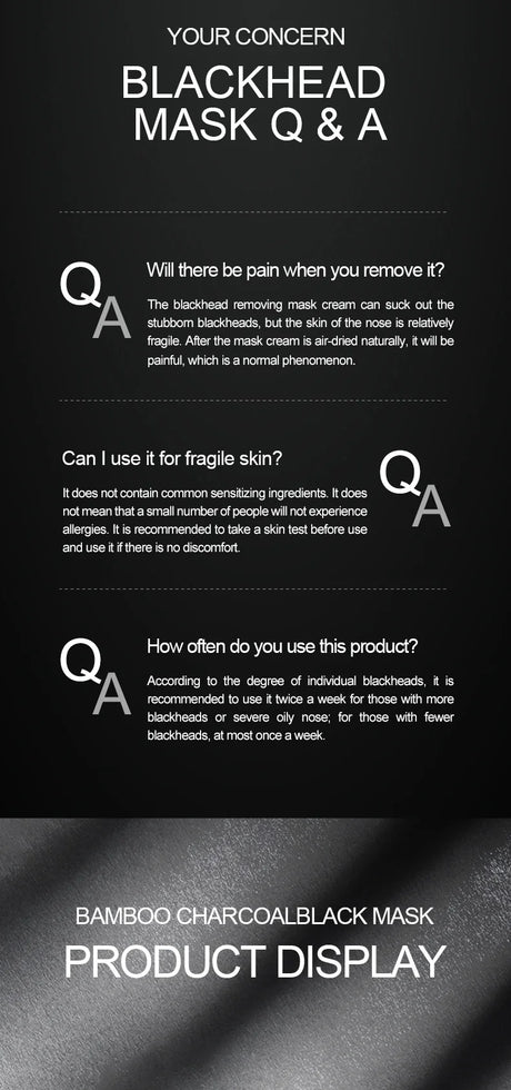 LANBENA Remove Blackhead Mask Shrinking Pore Deep Cleaning Mask Improve Rough Skin Acne Treatment Skin Brighteing Care Beauty